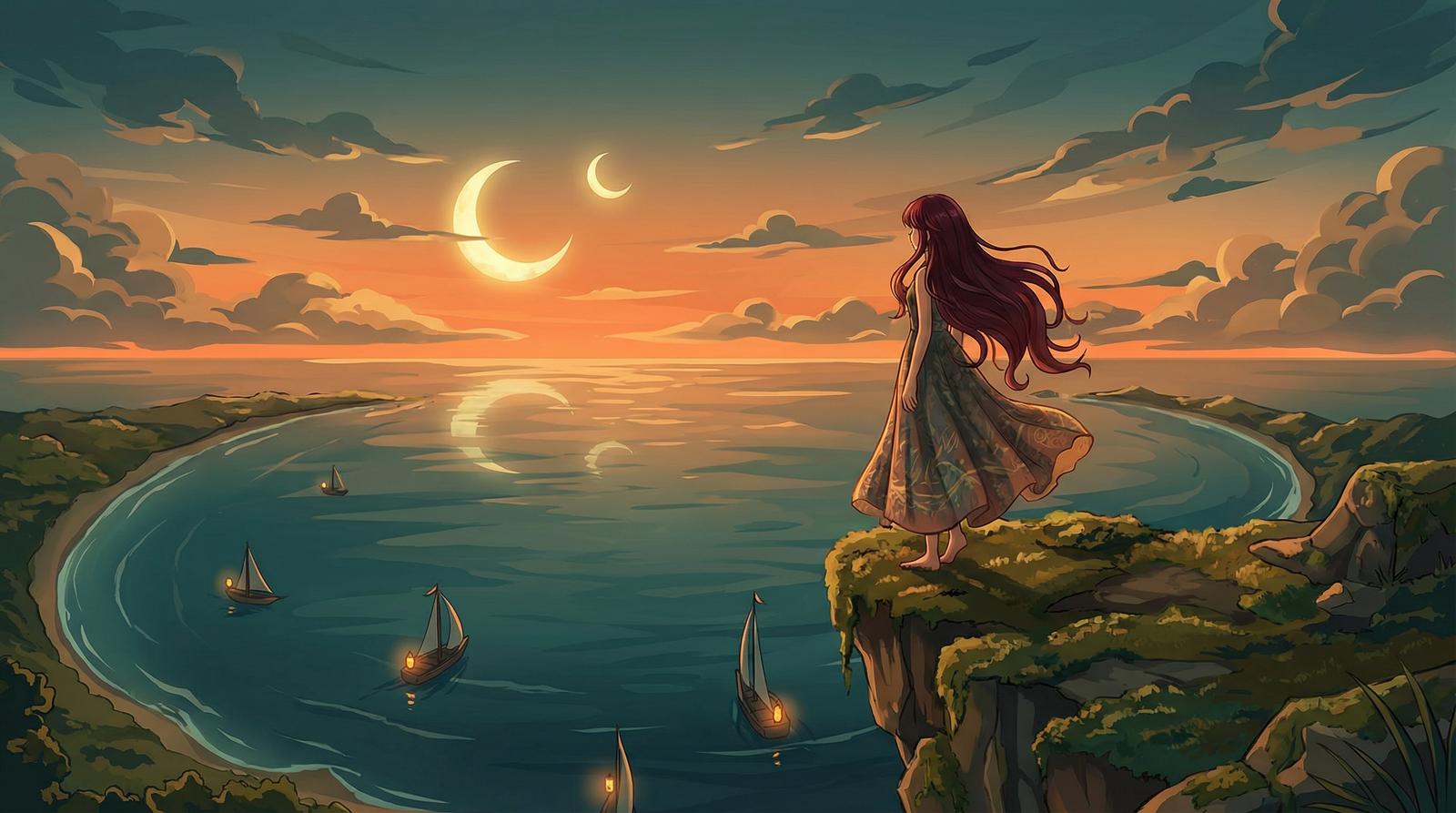 福利姬原创动漫短片-月湾少女